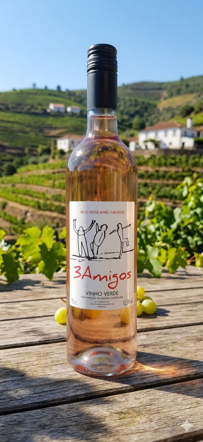 3 Amigos Vinho Verde Rose vein